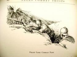 Ligne de front avec les troupes Africaines Americaines