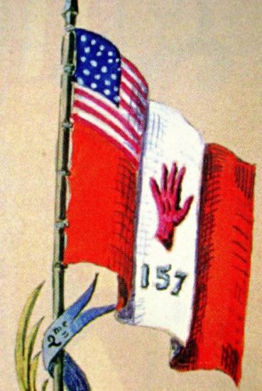 Red Hand Flag in the familly Book