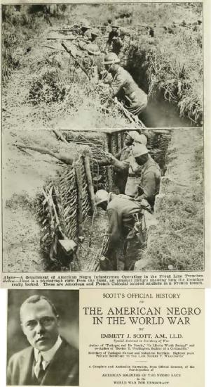 Troupes Africaines Américaines dans les tranchées