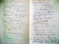 Program of perry miles signed by the veteran soldiers